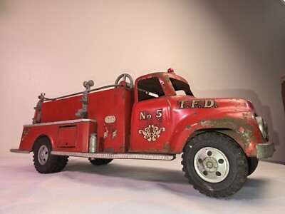 Vintage Tonka Fire Truck Suburban Pumper 1956,Solid