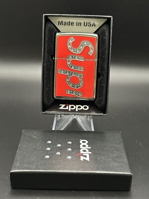 Supreme Zippo Lighter Swarovski Red Crystal FW20 Fall Winter 2020 Brand NEW
