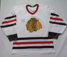 Vintage Chicago Blackhawks CCM Jersey Signed By Ed Belfour Size M