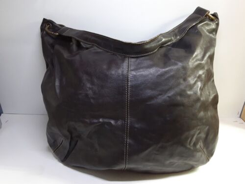 Vera Pelle Soft Brown Leather~ Top Handle Designer Purse/Handbag~ Made In Italy - Picture 4 of 7
