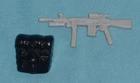 vintage G.I. GI JOE gijoe 1986 VIPER GUN + BACKPACK weapons parts lot FREE SHIP