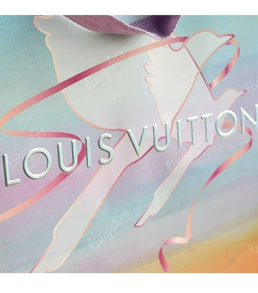 Bolsa de compras de papel Louis Vuitton-grande-paloma-**LOTE DE 3** Foto 4 de 4