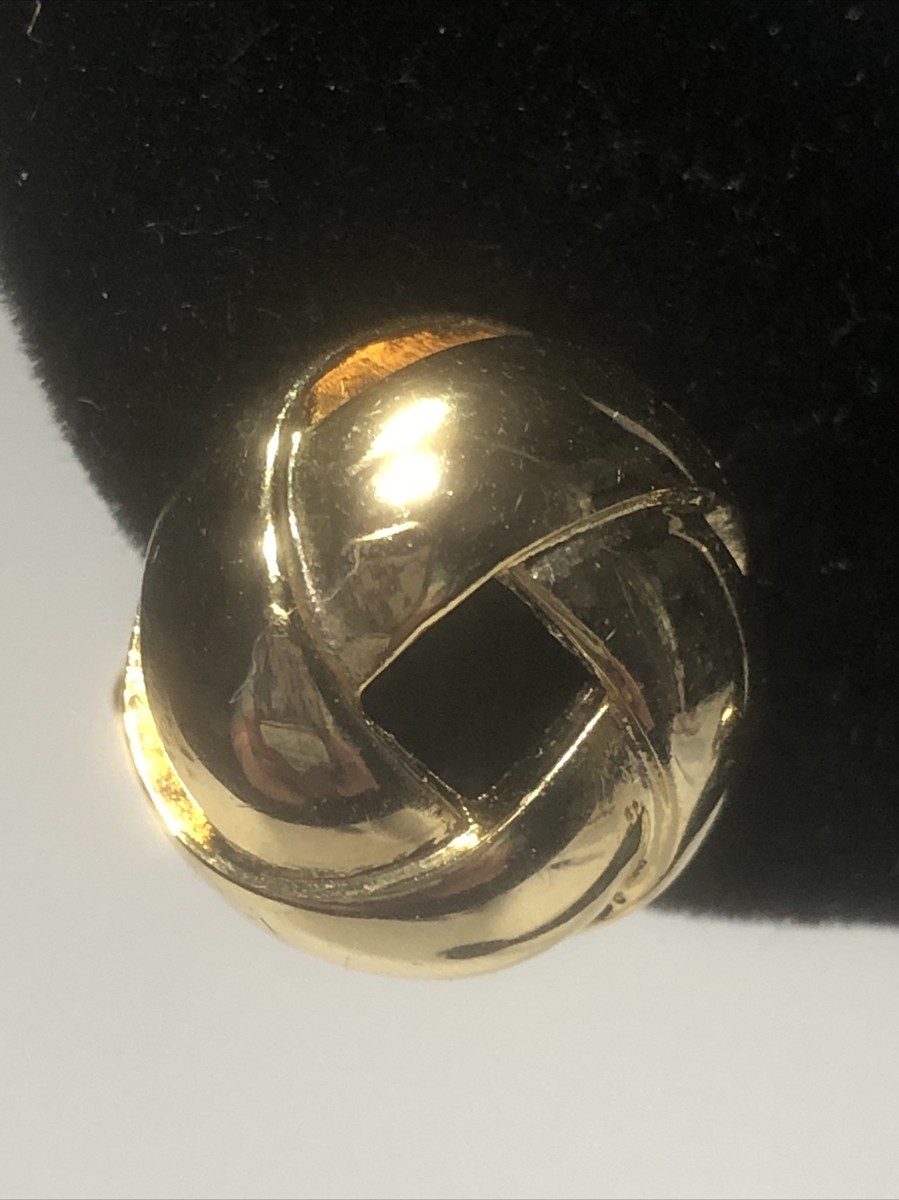 Designer Heavy Gold Textured Circle Design Clip Earrings