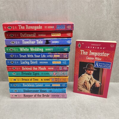 Lot of 13 Harlequin Intrigue Novels - Thrilling Suspense and Romance Collection