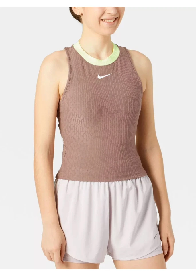 $70 NUEVA Camiseta sin mangas Nike Court Slam MB Dri-Fit para mujer Tenis FD5635-208 Mediana Foto 4 de 4