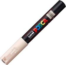 POSCA Acryl Marker Rundspitze Markier Stift Beige Wasserfest viele Oberflächen