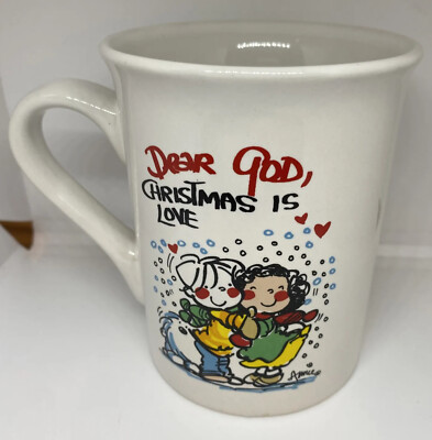 Dear God Christmas Is Love Coffee Cup Mug 2008 Intercontinental Greetings Ltd