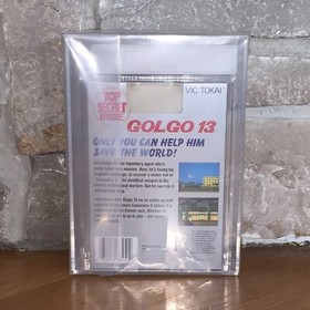 New NES Golgo 13: Top Secret Episode VGA 7.5+ Graded H-Seam Factory Sealed 1988