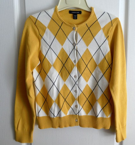 LANDS END WOMENS ARGYLE/DIAMOND 
