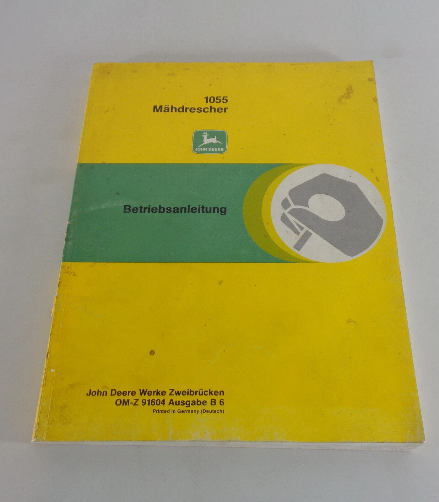 Operating Instructions / Manual John Deere Combine Harvester 1055 Edition B 6
