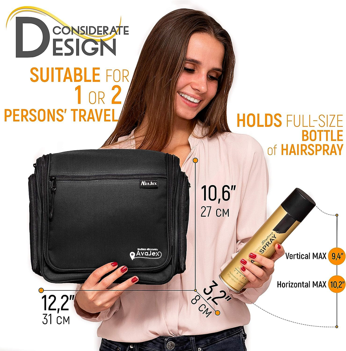 Travel Toiletry Bag for Men and Women - Large Hanging Organizer - Hygiene | eBay Travel Toiletry Bag for Men and Women - Large Hanging Organizer - Hygiene | eBay