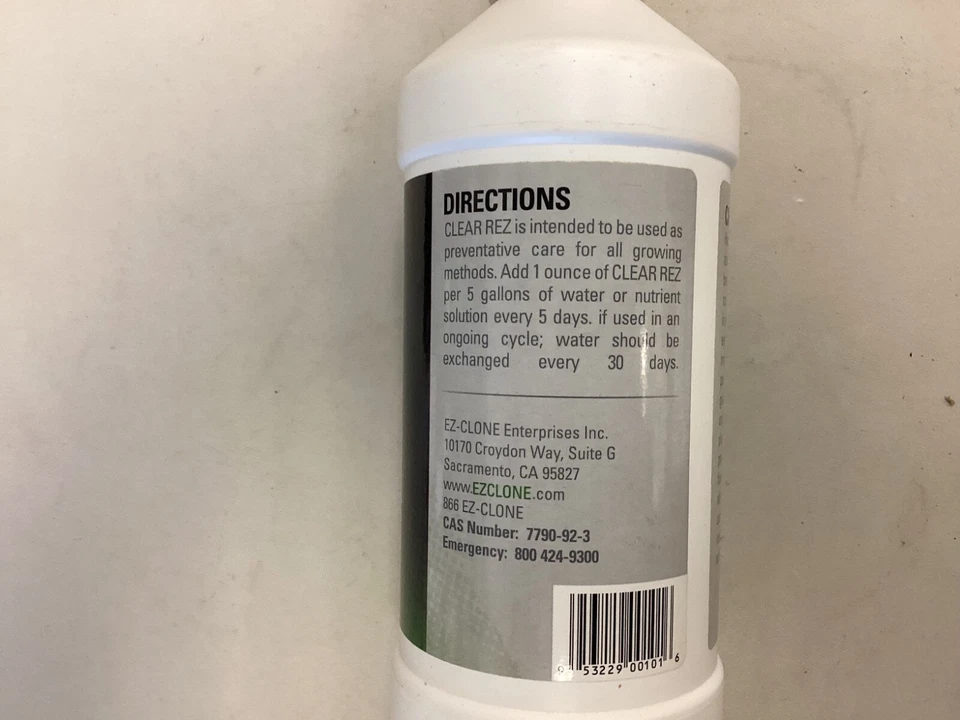 EZ-CLONE Clear Rez Solution/32 oz Bottle - Image 2 of 3