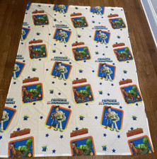 Disney TOY STORY Protecting Toys Everywhere Twin Flat Sheet  1 Pillowcase Vtg