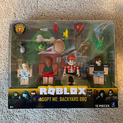 Roblox Celebrity Collection Adopt Me Backyard BBQ Four Figure Pack 13 Piece  NEW 