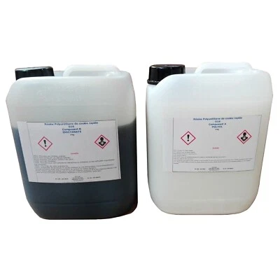RÉSINE POLYURÉTHANE G16 DE COULÉE RAPIDE (KIT 5 kg + 5 kg)