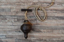 Vintage Iron Leveling Plumb Bob Tool Collectible Table Decor Plumb Bob Tool 10oz