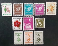 DOMINICAN REPUBLIC 1970-1973 MH Tax Stamps F to XF 262-1
