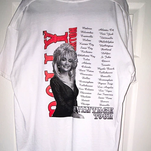 00s Y2K Hello I'm Dolly Vintage Tour Tee X 2000s vintage concert t-shirt, vintage, size XL, single stitch, B+ condition