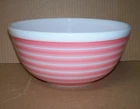 ​Rare Vintage Pyrex Pink Rainbow Stripes Mixing Bowl #403 2.5 QT Pink Bar Stripe