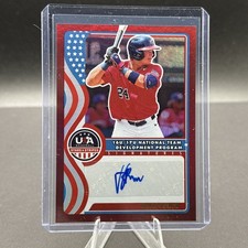 2025 Panini Stars & Stripes USA Blake Bowen Auto National Team Red Holo /99