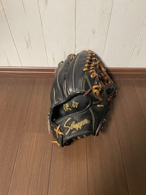 Kubota Slugger KSG-SPY Hard Baseball Glove Outfield Black Tan Used