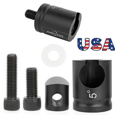WOLFMAN Archery Quick Disconnect 0/5/8/10° Adapter Mount Detach Balance Rod Stabilizer