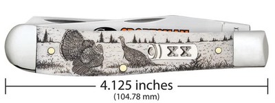 CASE XX 81221 TRAPPER TURKEY SPORTSMAN POCKET KNIFE SMOOTH NATURAL