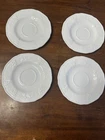 Set Of 4 Vintage Indiana Colony Harvest Milk Glass Grape 6" Bread Dessert Plates
