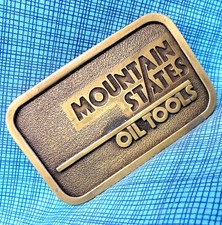 Mountain States Oil Tools Promo Belt Buckle Vintage Hit Line .DBD603