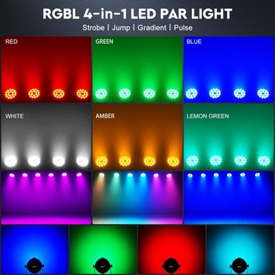 18LED Stage Lights RGBL LED Par Light DMX 360W Stage Lighting for