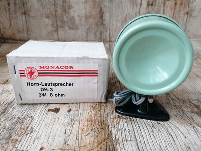 Monacor Horn Speaker DH-33 Watts 8 ohm H11, W8.5 D:6cm in Original Box