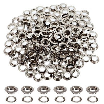 1000Pcs Grommets Eyelets 3/8 Inch Metal Washers and Grommets Kit for Grommet