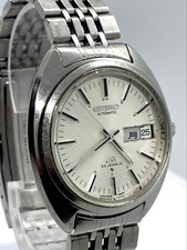 Seiko Lord Matic LM 23 Jewel Automatic Silver Day Date Watch Used