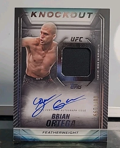 2024 Topps Knockout UFC - AUTO Relic /199 - Brian 'T-City' Ortega #KAR-BOA