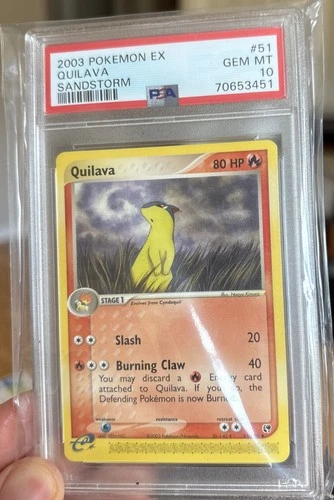 POKEMON EX Sandstorm QUILAVA 51/100 Uncommon PSA 10 GEM MINT Vintage LOW POP
