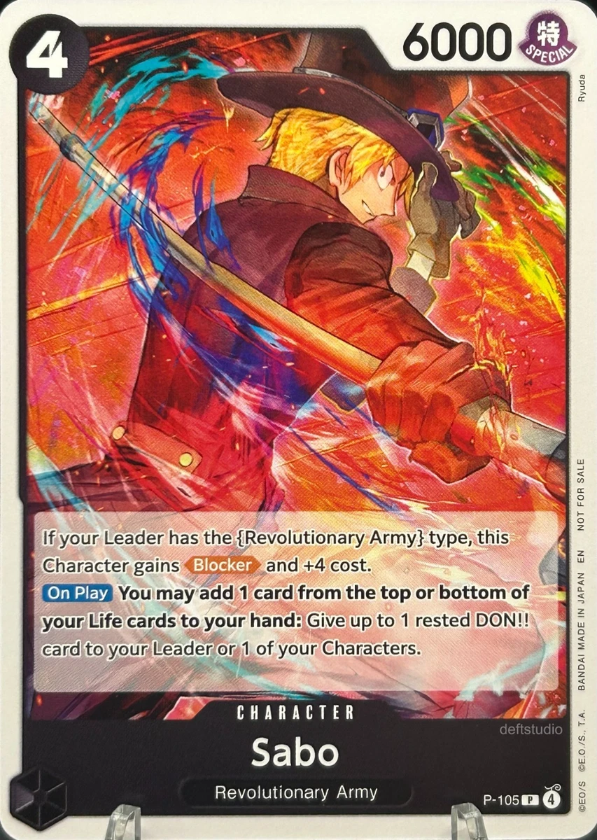 Sabo P-105 One Piece Promotion Cards | Updated Oct 2026