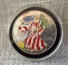 2000 American Silver Eagle 1 oz .999 Silver Coin - Colorized - New York Mint COA