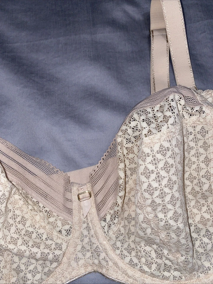 32J Freya Viva Side Support Bra Lace Natural Beige Size Unlined Underwire Adjust - Image 2 of 4
