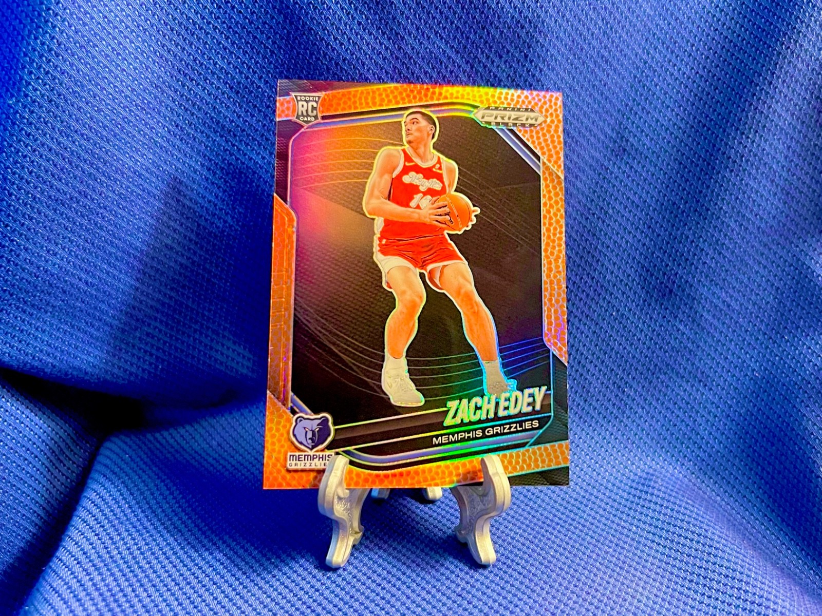 2024-25 Panini Prizm Black Basketball Prizm Zach Edey /225 #64 Rookies Grizzlies