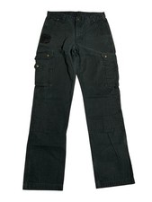 Carhartt Ripstop Double Knee Cargo Pants Men's B342 Black Fade Relaxed Y2k