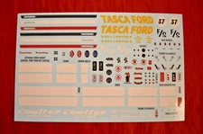 AMT 1966 Mustang GT Fastback Tasca Decal Sheet 1/25