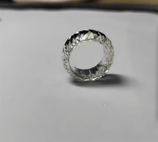 High quality White Sapphire Ring, Lab-Created AAAA Loose Gemstone Ring