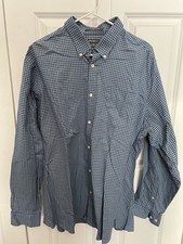 Eddie Bauer Button Down Long Sleeve Shirt Relaxed Fit Mens Size XL Wrinkle Free