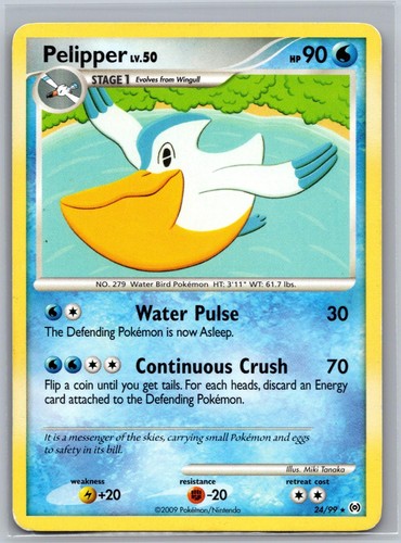 Pelipper 24/99 Rare Arceus Pokemon Moderately Played