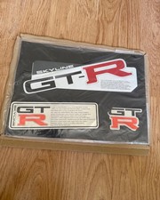Nissan Skyline Gtr R32 Oem Decal Emblem Set Oem Op Nismo Trunk Bnr32 Rb26dett