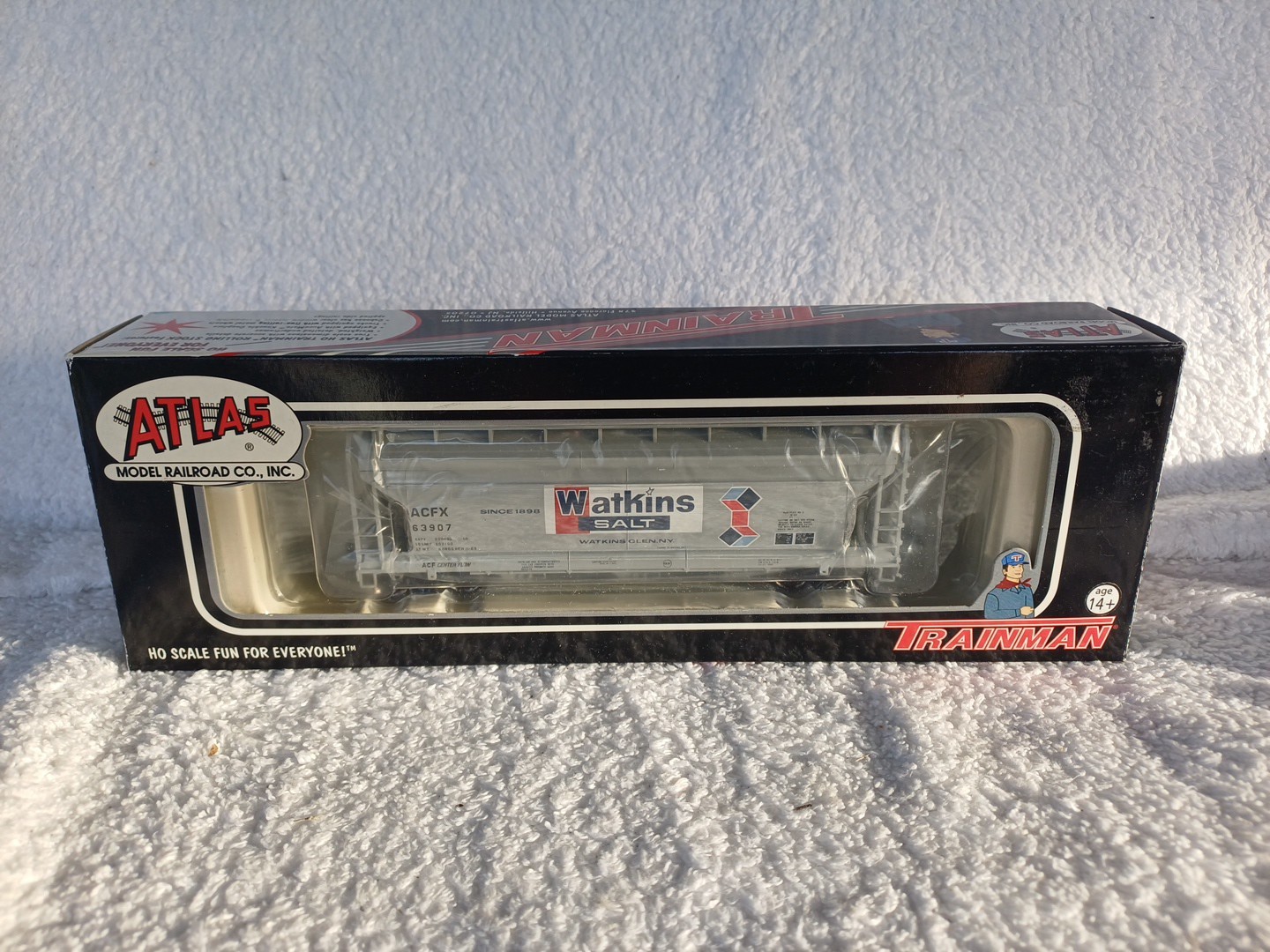 Atlas HO Gauge 20000881 Watkins Salt ACFX ACF 3560 Covered Hopper Wagon #63907
