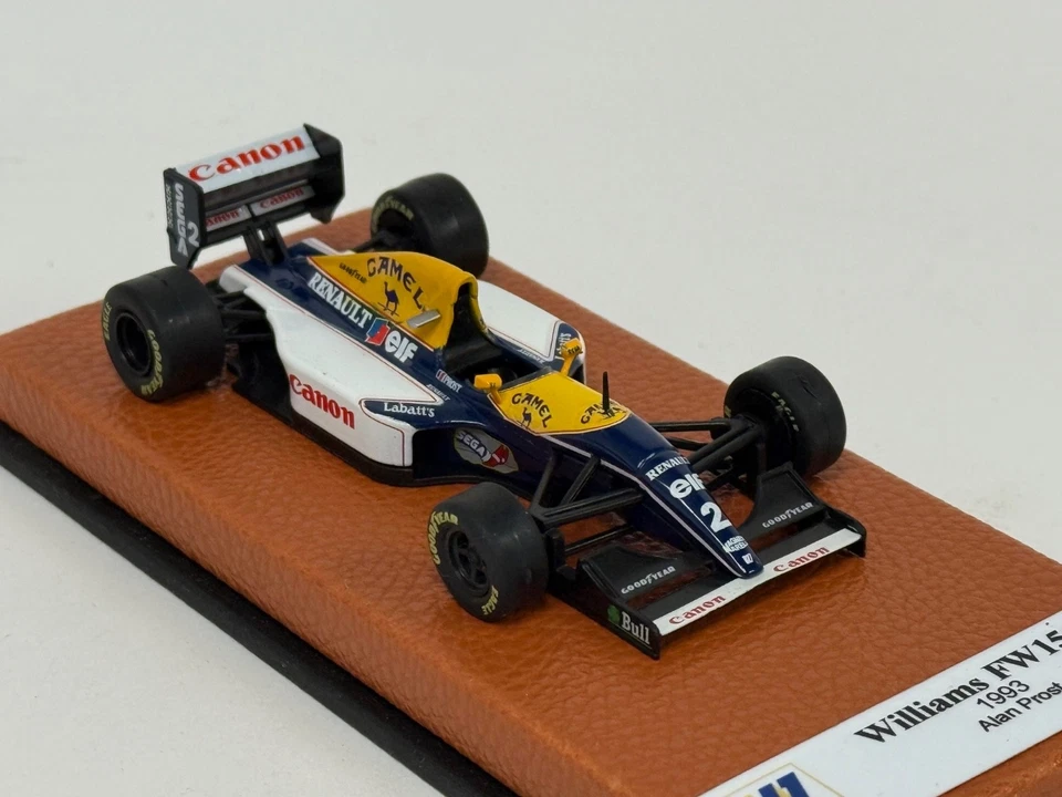 1/43 Williams FW15C de 1993 temporada F1 de Alan Prost base de cuero JPN253 Foto 4 de 4
