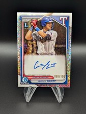 2024 Bowman Chrome Quincy Scott Mini Diamond 1st Bowman Auto /100