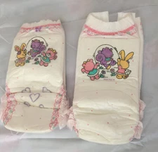 Vintage 2 ct Perfect Choice Comforts Girls Pull-Ups Training Pants 2001 Large*