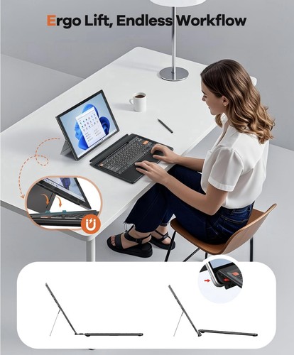 Surface Pro 11/10/9/8/X Gen 13” Keyboard, Bluetooth Keyboard w/ Touch Pad & Pen - Picture 7 of 7
